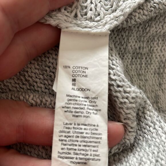 Gap light grey gray marked open front cardigan sweater EUC small - Picture 6 of 12